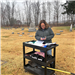Photo of clerk staff with cart - Beckley Cemetery