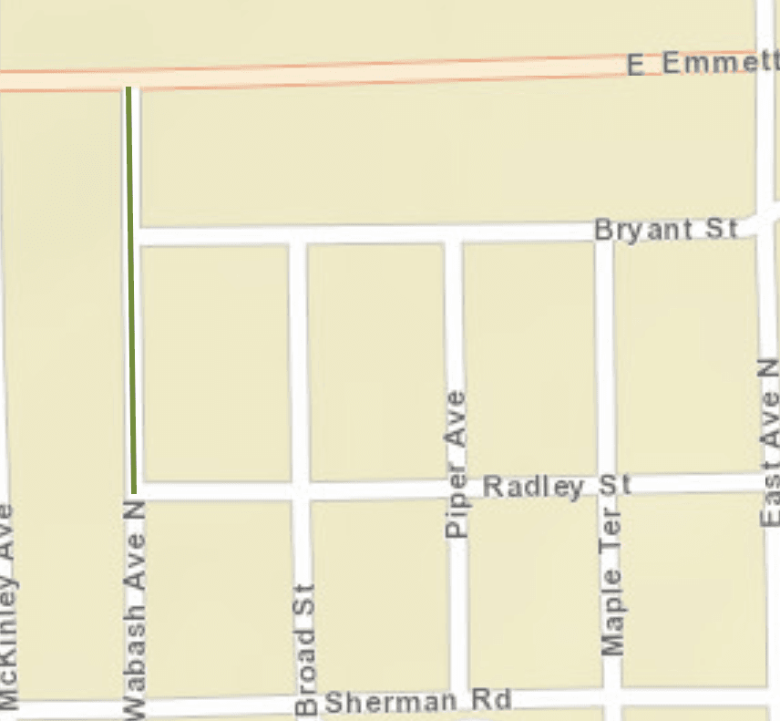 Road Closure on Wabash Ave. N