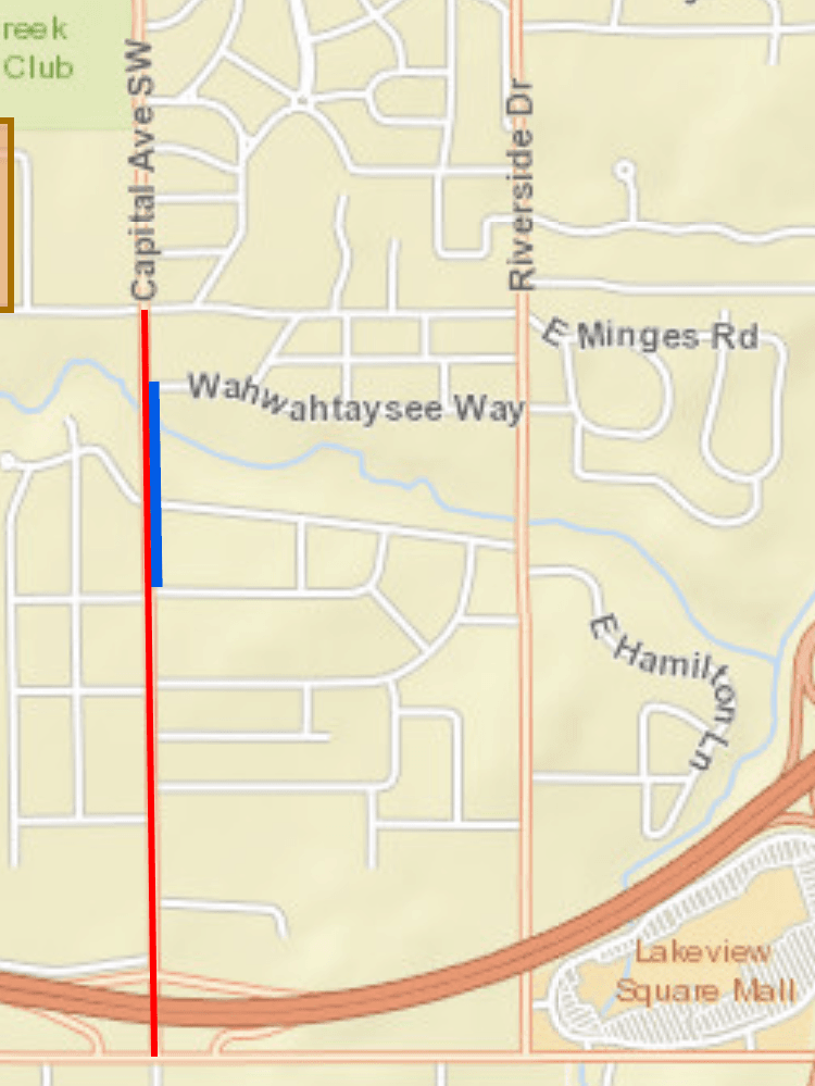 Road Closure and water shut off Capital Ave. SW