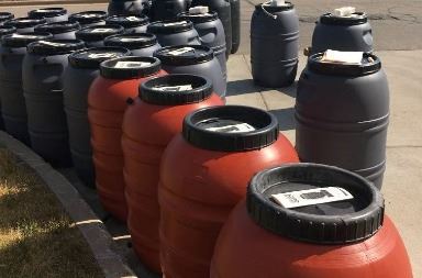rain barrel crop